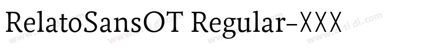 RelatoSansOT Regular字体转换